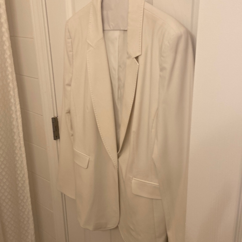 DKNY white blazer